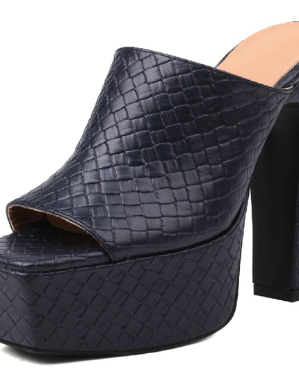 Sexy High Heels Platform Slides - Women Summer Mules 2023