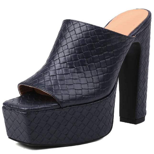 Sexy High Heels Platform Slides - Women Summer Mules 2023