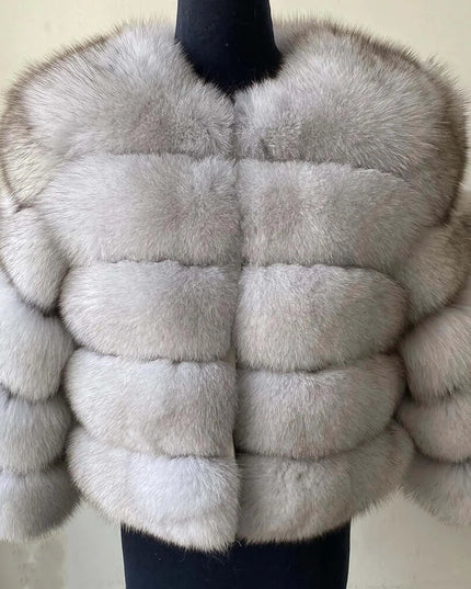 Winter Women's Cold Coat Top Fox Jackets For Women clothing Natural Real fox Fur Jacket Coats For Women Fur Jacket In Promotion