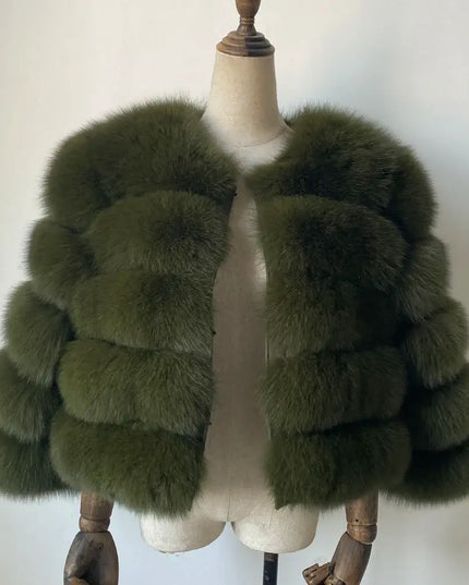 Winter Women's Cold Coat Top Fox Jackets For Women clothing Natural Real fox Fur Jacket Coats For Women Fur Jacket In Promotion