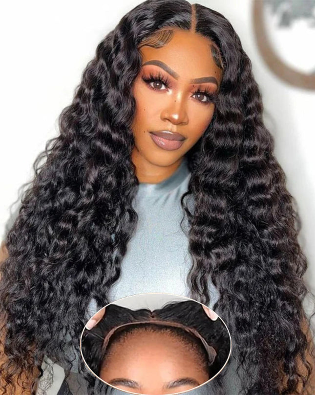Curly Virgin Human Hair Lace Wig - 250% Density HD Lace