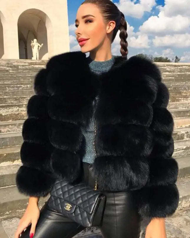 Winter Women's Cold Coat Top Fox Jackets For Women clothing Natural Real fox Fur Jacket Coats For Women Fur Jacket In Promotion