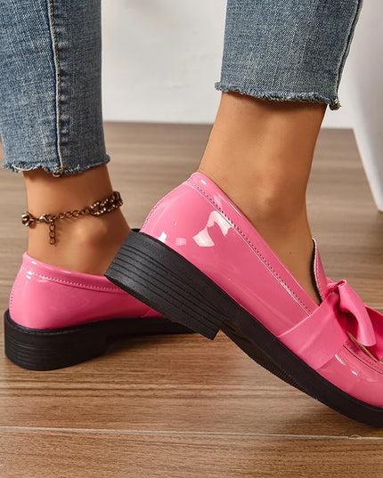 Bow Tie Loafers for Women - Stylish Daily Wear Shoes