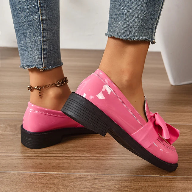 Bow Tie Loafers for Women - Stylish Daily Wear Shoes
