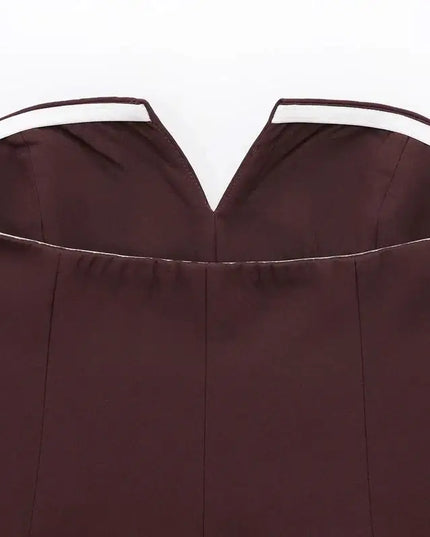 HXAO Tops For Women Strapless Off White Crop Top Woman Summer Corset Tube Tops Sexys Backless Tank Top Sleeveless Solid Tops