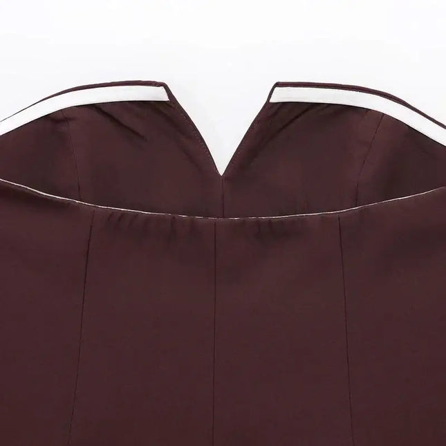 HXAO Tops For Women Strapless Off White Crop Top Woman Summer Corset Tube Tops Sexys Backless Tank Top Sleeveless Solid Tops