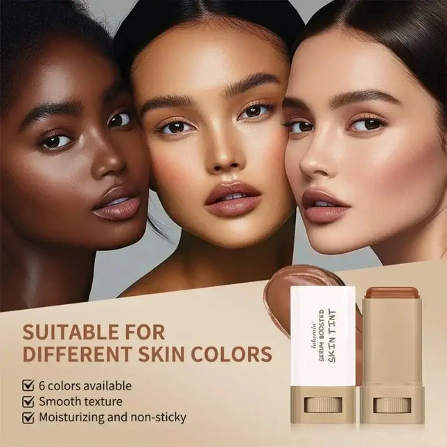 Skin Tint Foundation Stick hydrates and nourishes the skin while providing long-lasting,