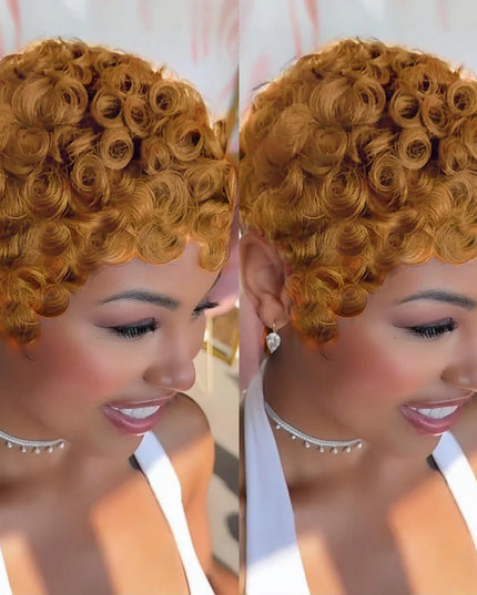 Curly Pixie Cut Wigs for Women - Short & Chic Style