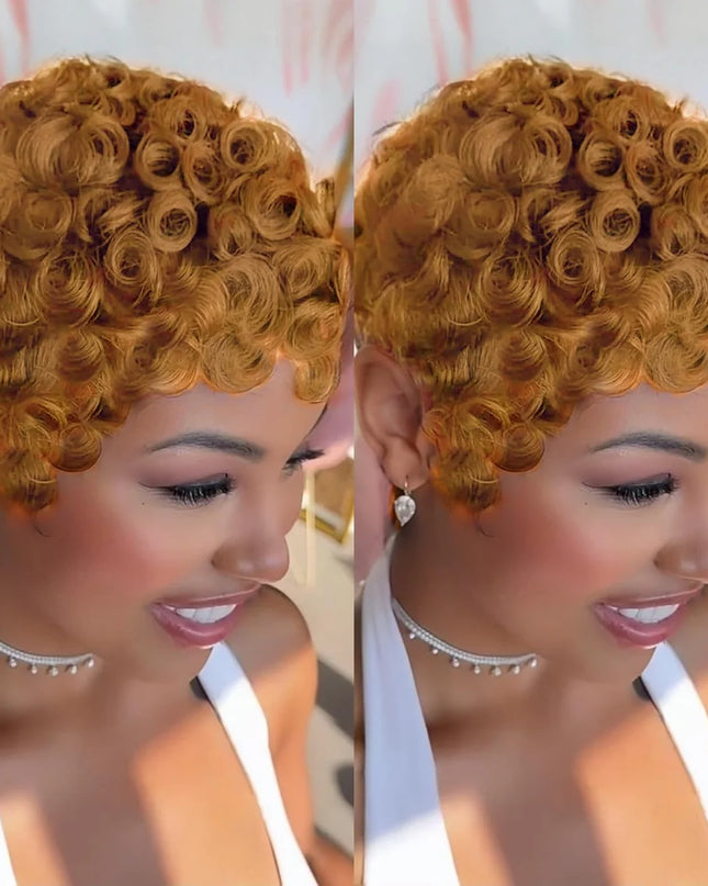 Curly Pixie Cut Wigs for Women - Short & Chic Style