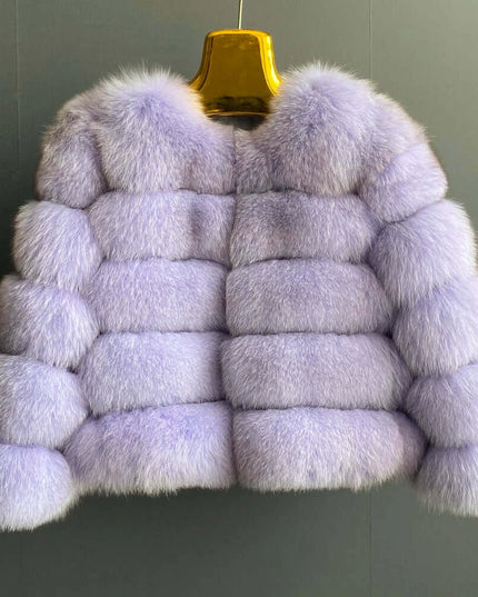 Winter Women's Cold Coat Top Fox Jackets For Women clothing Natural Real fox Fur Jacket Coats For Women Fur Jacket In Promotion