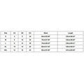 Size chart for Women Tropical Print Halter Backless Maxi Dress, showing waist and length measurements in cm.