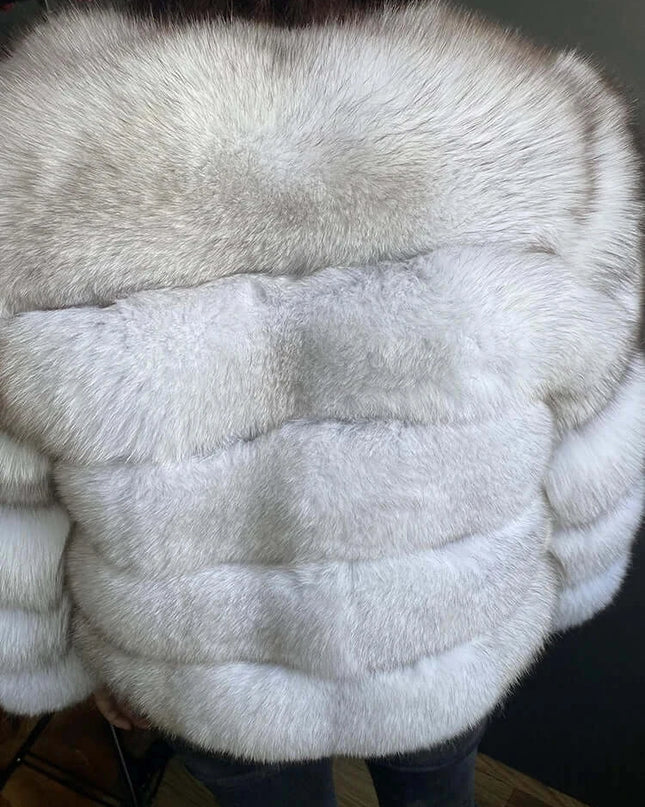 Winter Women's Cold Coat Top Fox Jackets For Women clothing Natural Real fox Fur Jacket Coats For Women Fur Jacket In Promotion