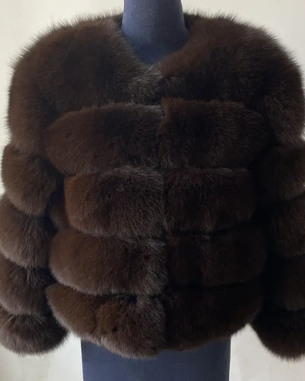 Winter Women's Cold Coat Top Fox Jackets For Women clothing Natural Real fox Fur Jacket Coats For Women Fur Jacket In Promotion
