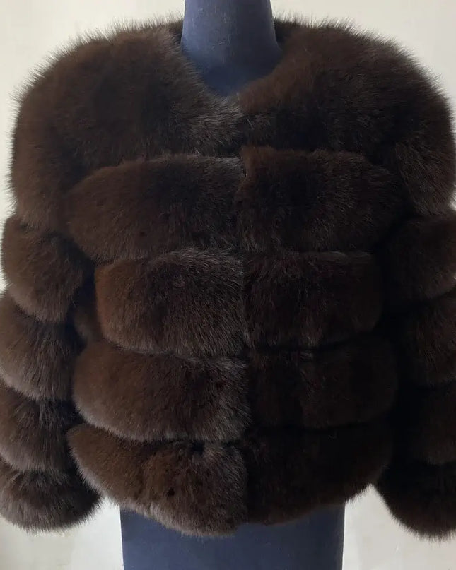 Winter Women's Cold Coat Top Fox Jackets For Women clothing Natural Real fox Fur Jacket Coats For Women Fur Jacket In Promotion