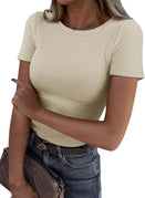 Beige short sleeved / S