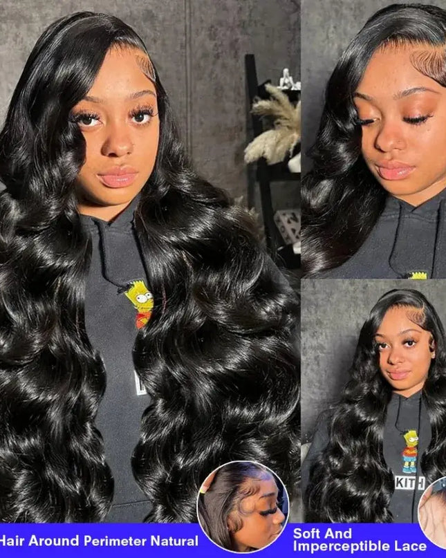 40 Inch 13x6 HD Body Wave Lace Front Wig 220% Density Human Hair