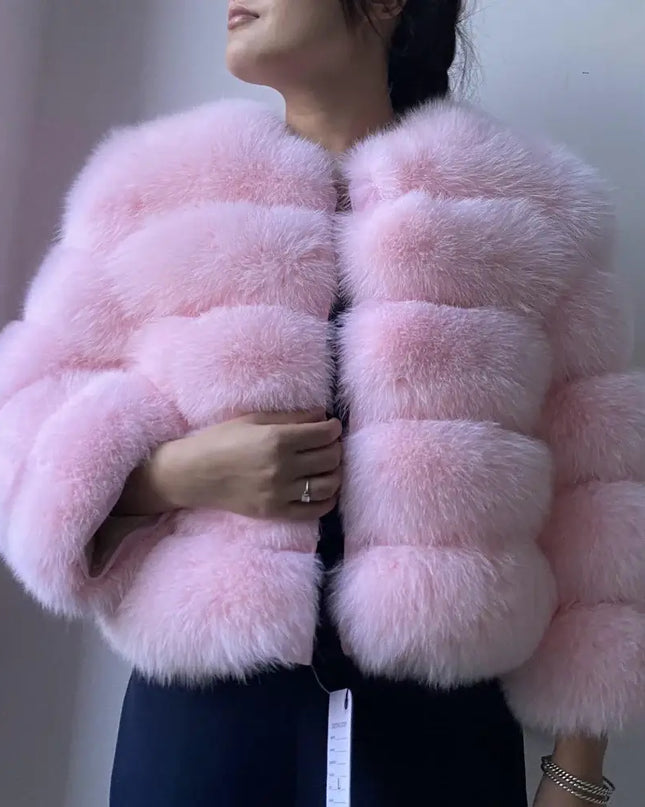 Winter Women's Cold Coat Top Fox Jackets For Women clothing Natural Real fox Fur Jacket Coats For Women Fur Jacket In Promotion