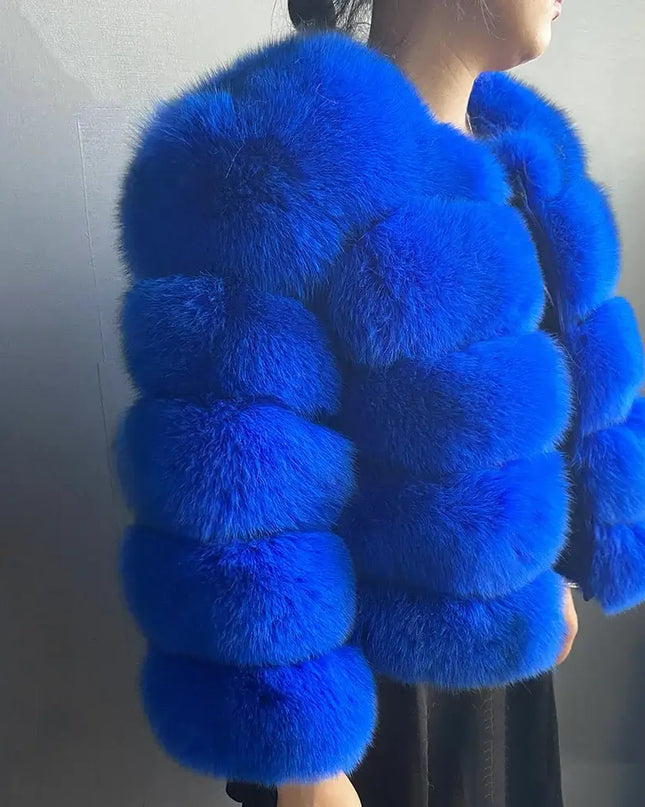 Winter Women's Cold Coat Top Fox Jackets For Women clothing Natural Real fox Fur Jacket Coats For Women Fur Jacket In Promotion