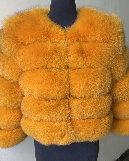 Winter Women's Cold Coat Top Fox Jackets For Women clothing Natural Real fox Fur Jacket Coats For Women Fur Jacket In Promotion