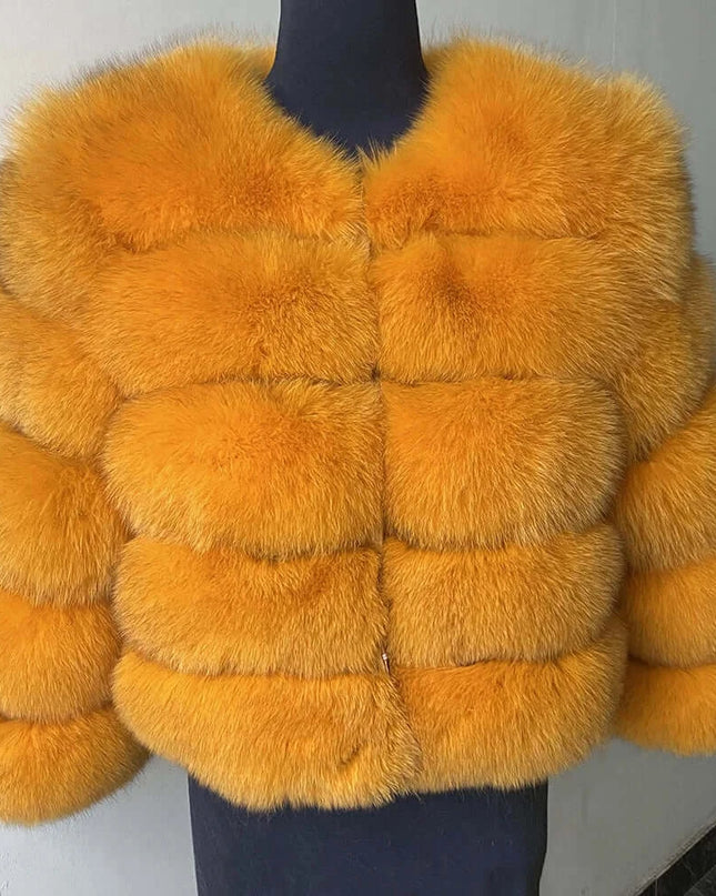 Winter Women's Cold Coat Top Fox Jackets For Women clothing Natural Real fox Fur Jacket Coats For Women Fur Jacket In Promotion