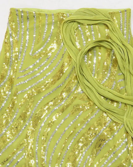 One-Shoulder Sequin Evening Dress – Elegant Summer Style