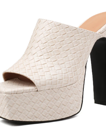 Sexy High Heels Platform Slides - Women Summer Mules 2023