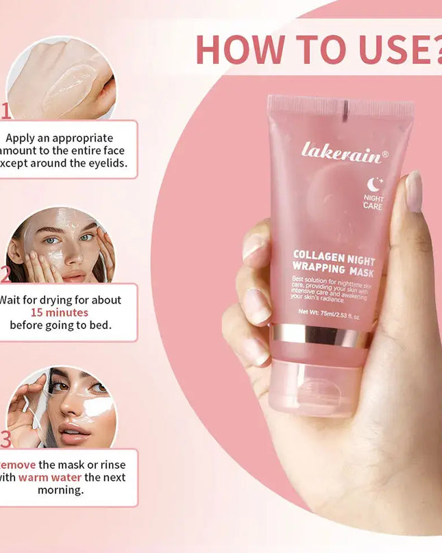 Collagen Jelly Cream – Hydrating & Firming Overnight Peel-Off Mask