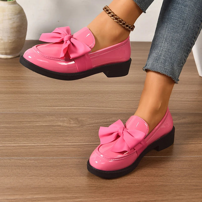 Bow Tie Loafers for Women - Stylish Daily Wear Shoes
