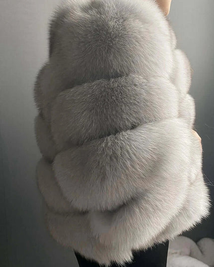 Winter Women's Cold Coat Top Fox Jackets For Women clothing Natural Real fox Fur Jacket Coats For Women Fur Jacket In Promotion