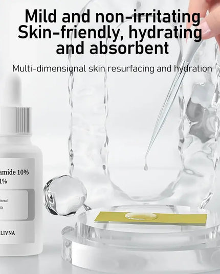 Exfoliating Face Serum – 10% Salicylic Acid, Niacinamide + Zinc, Hexapeptide for Moisturizing & Smoothing