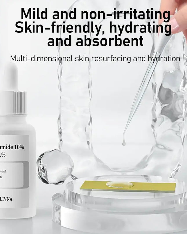 Exfoliating Face Serum – 10% Salicylic Acid, Niacinamide + Zinc, Hexapeptide for Moisturizing & Smoothing