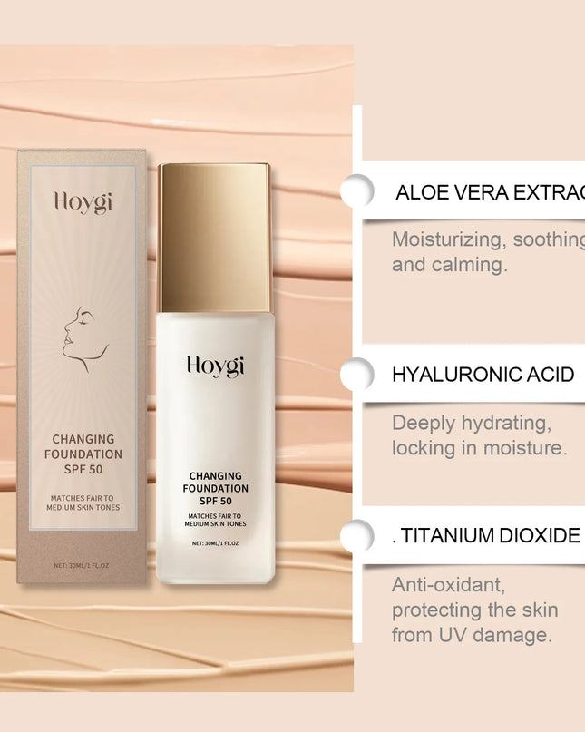 Light Moisturizing Foundation for Oily and Dry Skin | HOYGI