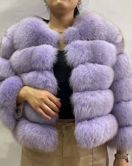 Winter Women's Cold Coat Top Fox Jackets For Women clothing Natural Real fox Fur Jacket Coats For Women Fur Jacket In Promotion