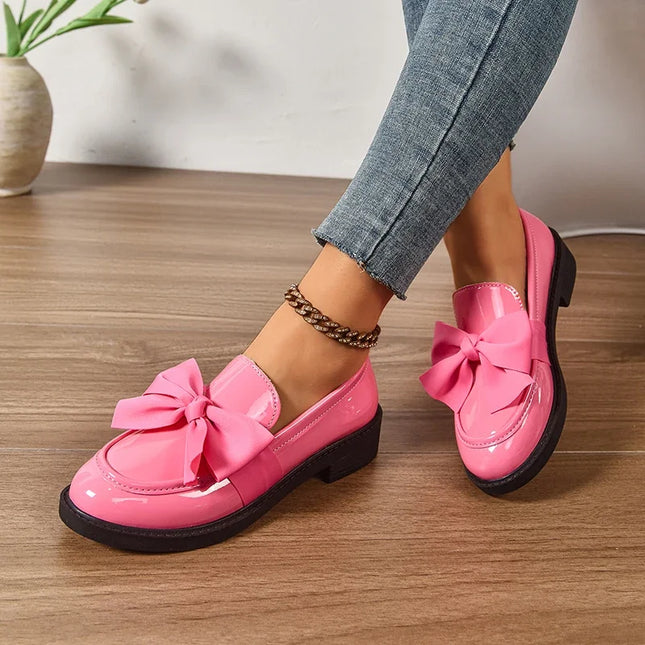 Bow Tie Loafers for Women - Stylish Daily Wear Shoes