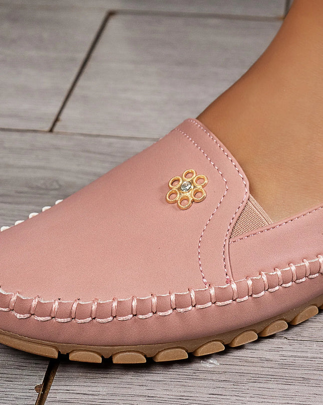 Comfortable Women's Loafers Laser Stitch Detail Flat Shoes Casual Comfortable Slip On Classic Trendy Streetwear