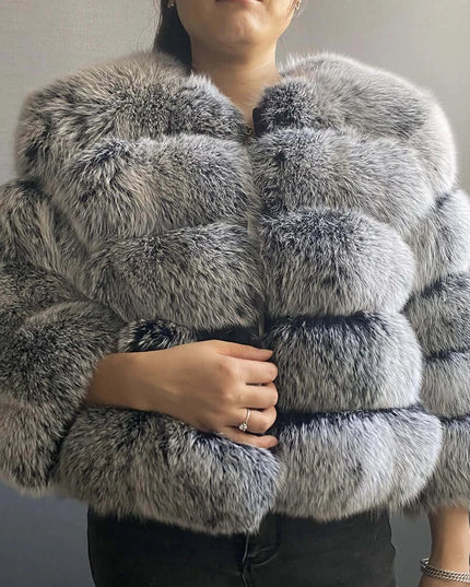 Winter Women's Cold Coat Top Fox Jackets For Women clothing Natural Real fox Fur Jacket Coats For Women Fur Jacket In Promotion