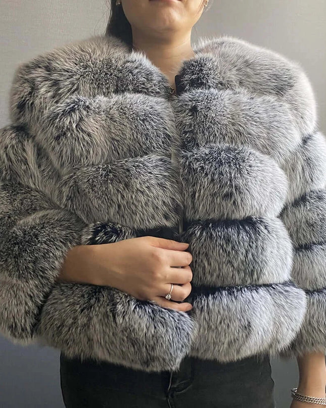 Winter Women's Cold Coat Top Fox Jackets For Women clothing Natural Real fox Fur Jacket Coats For Women Fur Jacket In Promotion