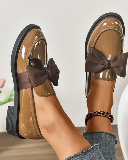 Bow Tie Loafers for Women - Stylish Daily Wear Shoes
