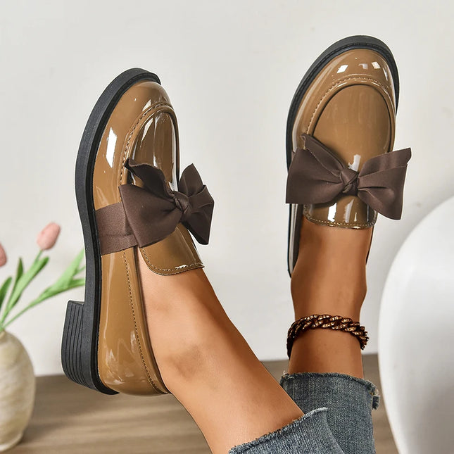 Bow Tie Loafers for Women - Stylish Daily Wear Shoes