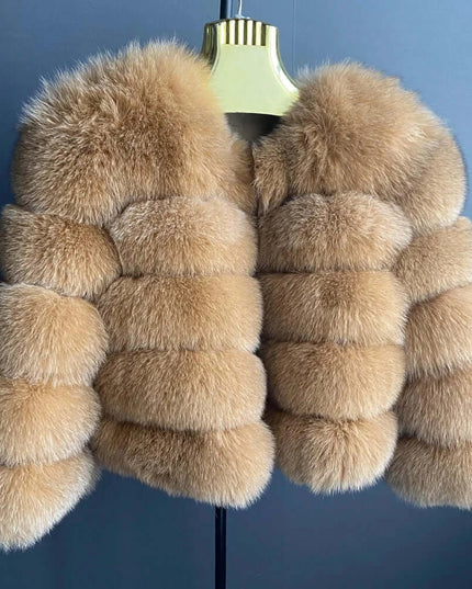 Winter Women's Cold Coat Top Fox Jackets For Women clothing Natural Real fox Fur Jacket Coats For Women Fur Jacket In Promotion