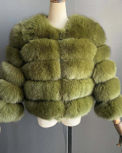 Winter Women's Cold Coat Top Fox Jackets For Women clothing Natural Real fox Fur Jacket Coats For Women Fur Jacket In Promotion