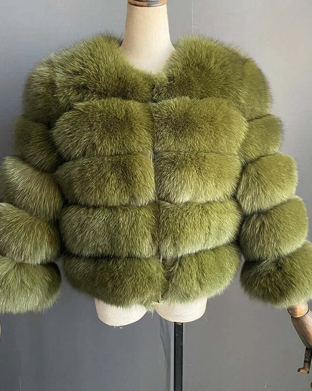 Winter Women's Cold Coat Top Fox Jackets For Women clothing Natural Real fox Fur Jacket Coats For Women Fur Jacket In Promotion