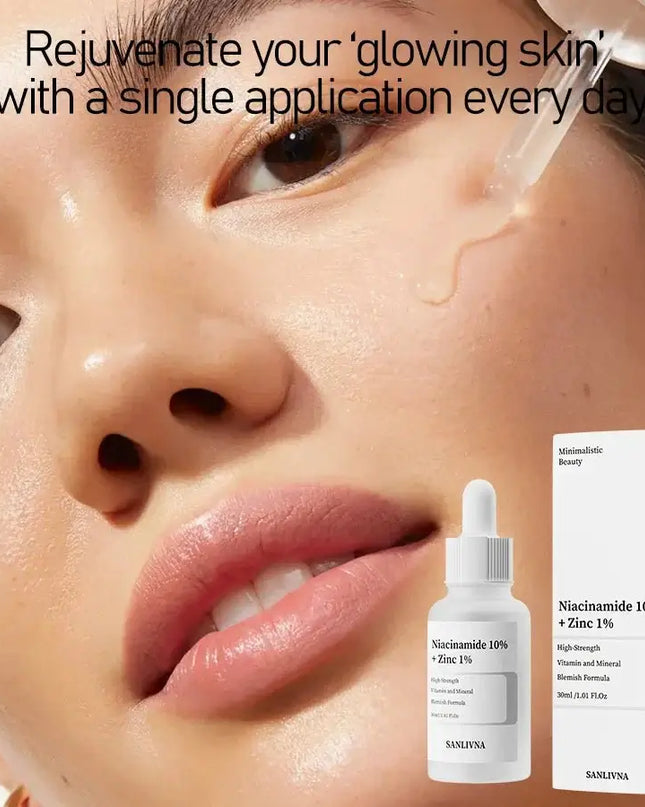 Exfoliating Face Serum – 10% Salicylic Acid, Niacinamide + Zinc, Hexapeptide for Moisturizing & Smoothing