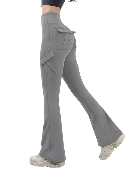 Women's High Stretch Wide Leg Yoga Pants with Pockets