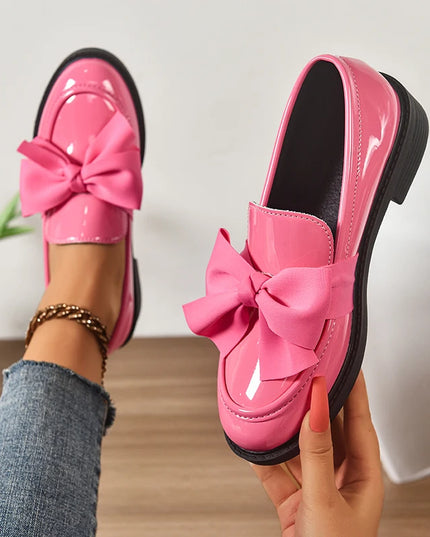 Bow Tie Loafers for Women - Stylish Daily Wear Shoes