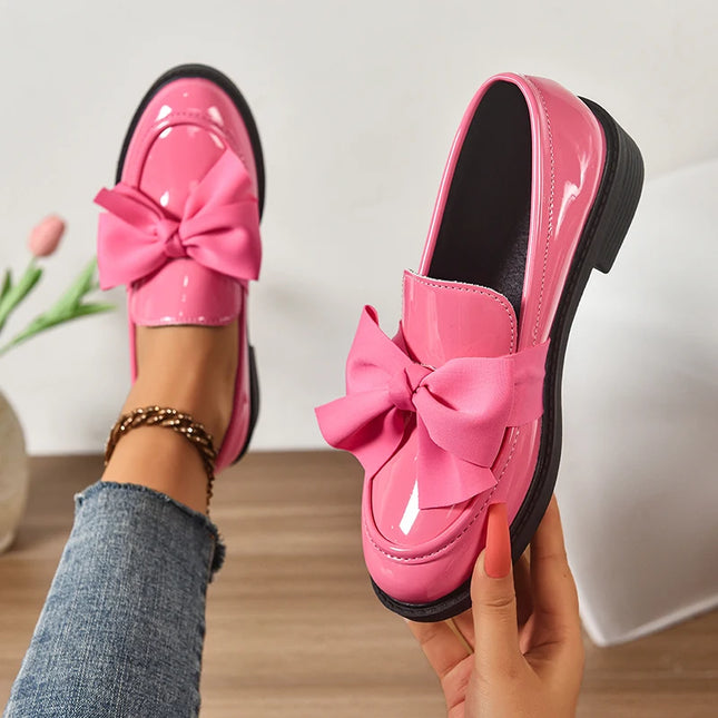 Bow Tie Loafers for Women - Stylish Daily Wear Shoes