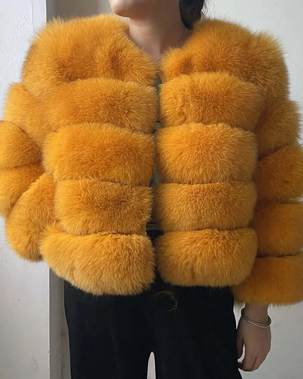 Winter Women's Cold Coat Top Fox Jackets For Women clothing Natural Real fox Fur Jacket Coats For Women Fur Jacket In Promotion