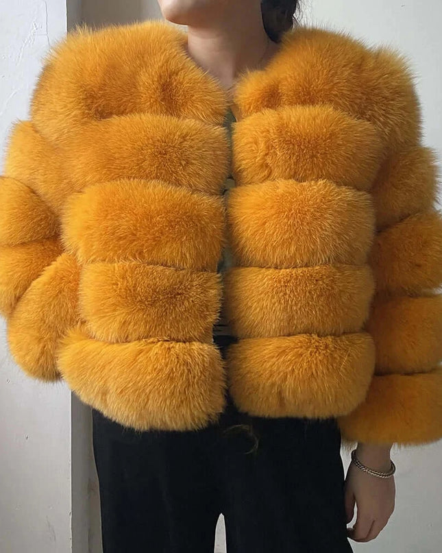 Winter Women's Cold Coat Top Fox Jackets For Women clothing Natural Real fox Fur Jacket Coats For Women Fur Jacket In Promotion