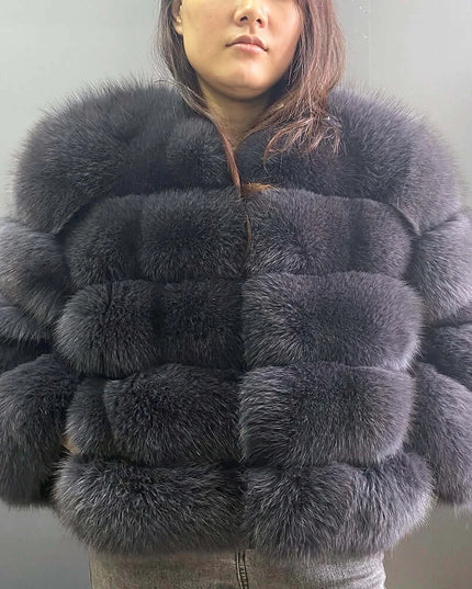 Winter Women's Cold Coat Top Fox Jackets For Women clothing Natural Real fox Fur Jacket Coats For Women Fur Jacket In Promotion
