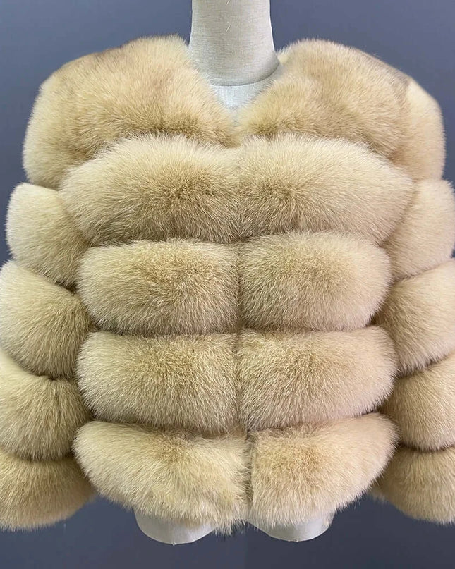 Winter Women's Cold Coat Top Fox Jackets For Women clothing Natural Real fox Fur Jacket Coats For Women Fur Jacket In Promotion